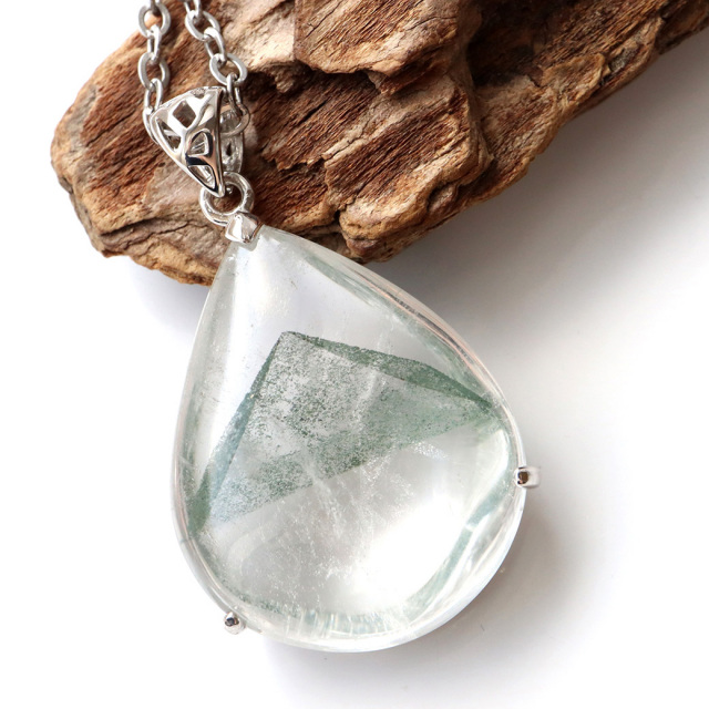 グリーンファントム クォーツ ペンダント Silver925 天然石 パワーストーン