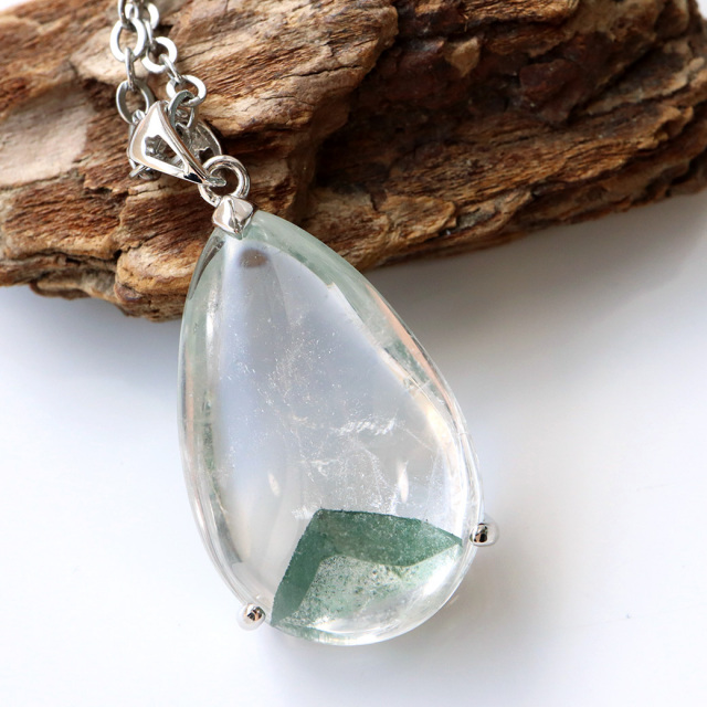 グリーンファントム クォーツ ペンダント Silver925 天然石 パワーストーン