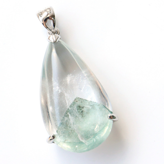 グリーンファントム クォーツ ペンダント Silver925 天然石 パワーストーン