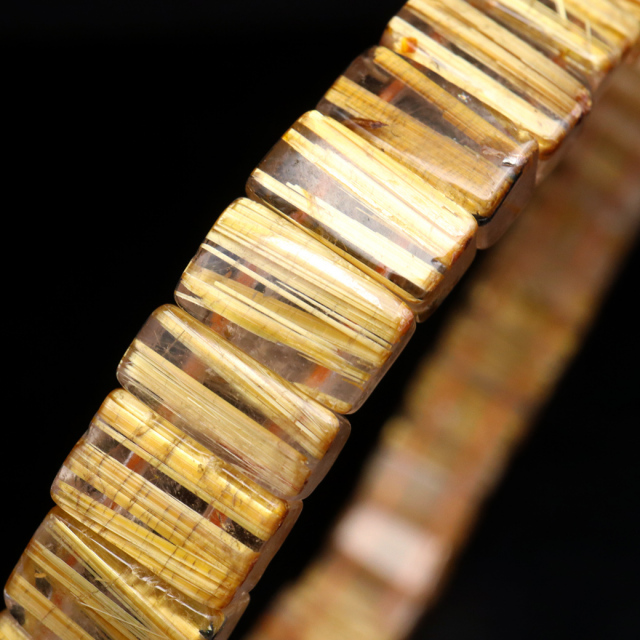 タイチン ルチルクォーツ AAAAA 1点物 バングル ブレスレット 金針 水晶 天然石 パワーストーン ゴールド 金運 仕事運 