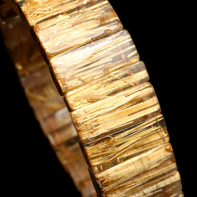 タイチン ルチルクォーツ AAAAA 1点物 バングル ブレスレット 金針 水晶 天然石 パワーストーン ゴールド 金運 仕事運 