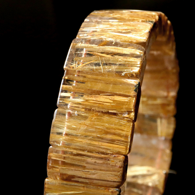 タイチン ルチルクォーツ AAAAA 1点物 バングル ブレスレット 金針 水晶 天然石 パワーストーン ゴールド 金運 仕事運 