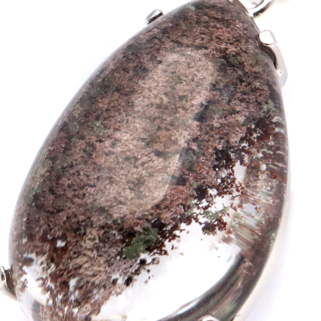 ガーデンクォーツ ペンダント 庭園 水晶 天然石 パワーストーン ネックレス 1点物 Silver925 自然の芸術