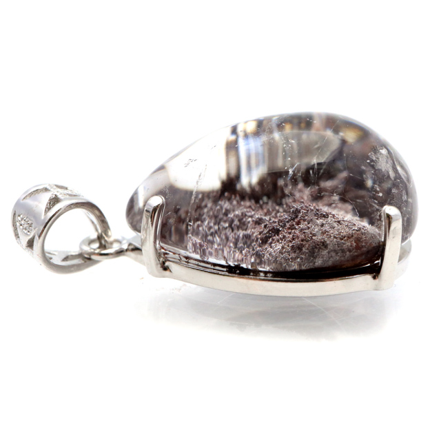 ガーデンクォーツ ペンダント 庭園 水晶 天然石 パワーストーン ネックレス 1点物 Silver925 自然の芸術