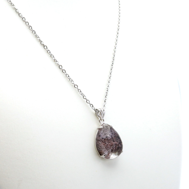 ガーデンクォーツ ペンダント 庭園 水晶 天然石 パワーストーン ネックレス 1点物 Silver925 自然の芸術