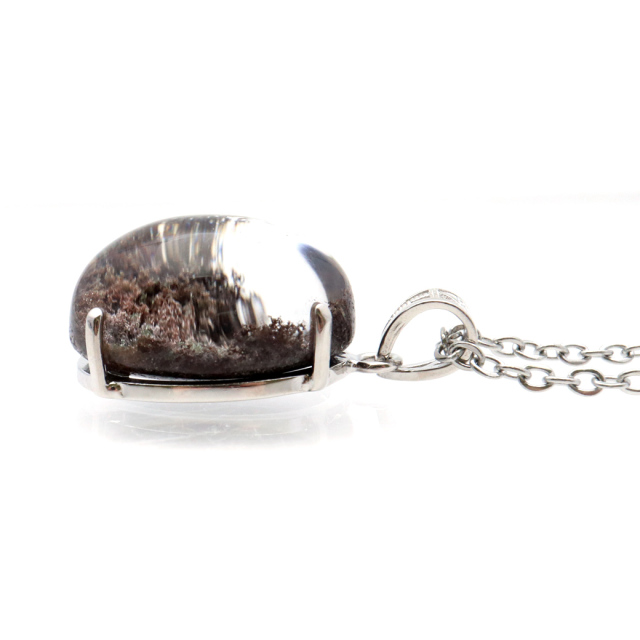 ガーデンクォーツ ペンダント 庭園 水晶 天然石 パワーストーン ネックレス 1点物 Silver925 自然の芸術