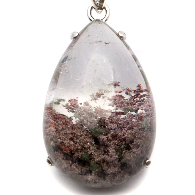 ガーデンクォーツ ペンダント 庭園 水晶 天然石 パワーストーン ネックレス 1点物 Silver925 自然の芸術