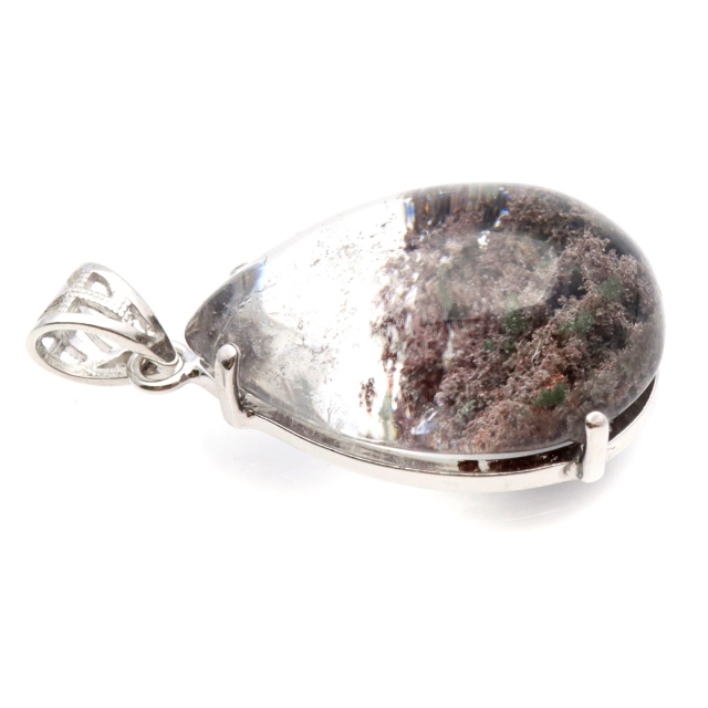 ガーデンクォーツ ペンダント 庭園 水晶 天然石 パワーストーン ネックレス 1点物 Silver925 自然の芸術