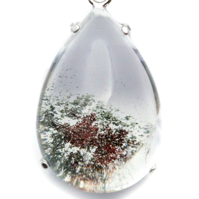 ガーデンクォーツ ペンダント 庭園 水晶 天然石 パワーストーン ネックレス 1点物 Silver925 自然の芸術