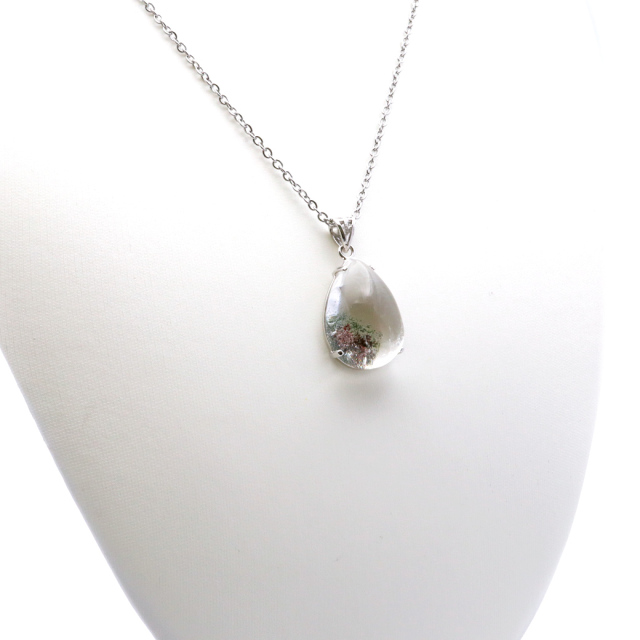 ガーデンクォーツ ペンダント 庭園 水晶 天然石 パワーストーン ネックレス 1点物 Silver925 自然の芸術