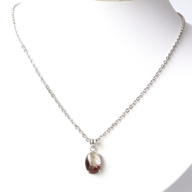 ガーデンクォーツ 庭園 水晶 ペンダント 1点物 Silver925 自然の芸術