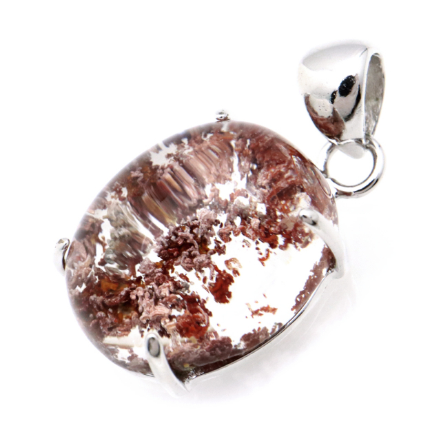 ガーデンクォーツ ペンダント 庭園 水晶 天然石 ネックレス 1点物 Silver925 自然の芸術