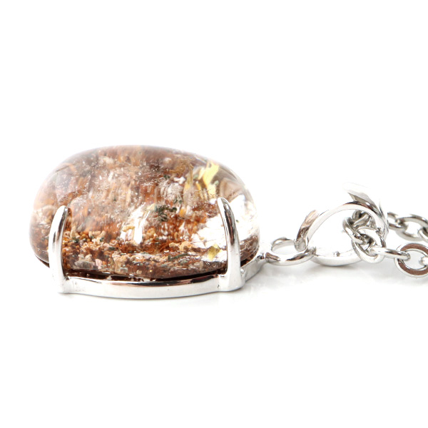 ガーデンクォーツ 庭園 水晶 ペンダント 1点物 Silver925 自然の芸術