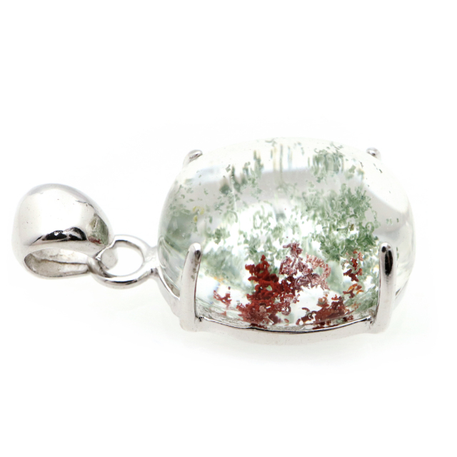 ガーデンクォーツ ペンダント 庭園 水晶 天然石 ネックレス 1点物 Silver925 自然の芸術