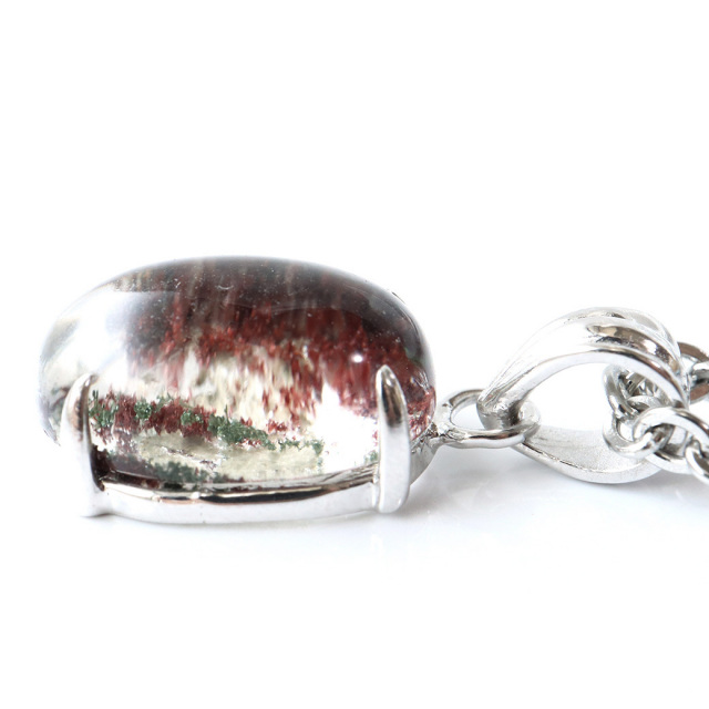 ガーデンクォーツ 庭園 水晶 ペンダント 1点物 Silver925 自然の芸術