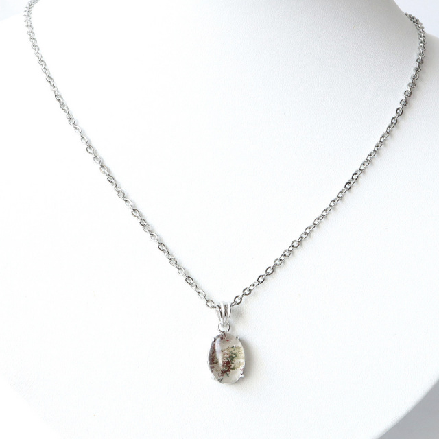 ガーデンクォーツ 庭園 水晶 ペンダント 1点物 Silver925 自然の芸術