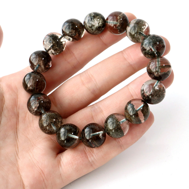 希少ガーデンクォーツ ブレスレット 5月迄 早い者勝ち ガーデンクォーツ ブレスレット 11.5mm #PK005 - プレミアム