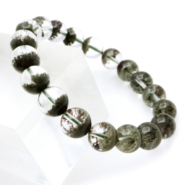 特引き！天然石ブレスレット スーパーセブン グリーンファントムガーデンクォーツ 特引き！天然石ブレスレット スーパーセブン グリーンファントム
