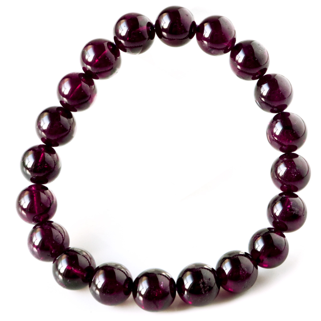 ガーネット　ファセットカットブレスレット 10mm ガーネット ファセットカットブレスレット 10mm