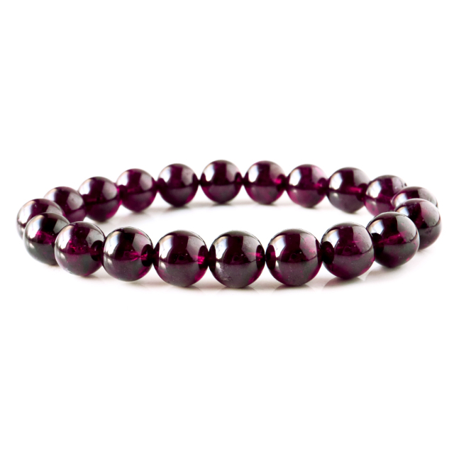 ガーネット　ファセットカットブレスレット 10mm ガーネット ファセットカットブレスレット 10mm ガーネット