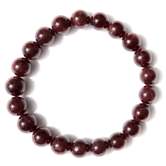 スターガーネット ブレスレット 8mm AAA ブラジル産 1月 誕生石 柘榴石 天然石 パワーストーン 1点物 母の日 プレゼント
