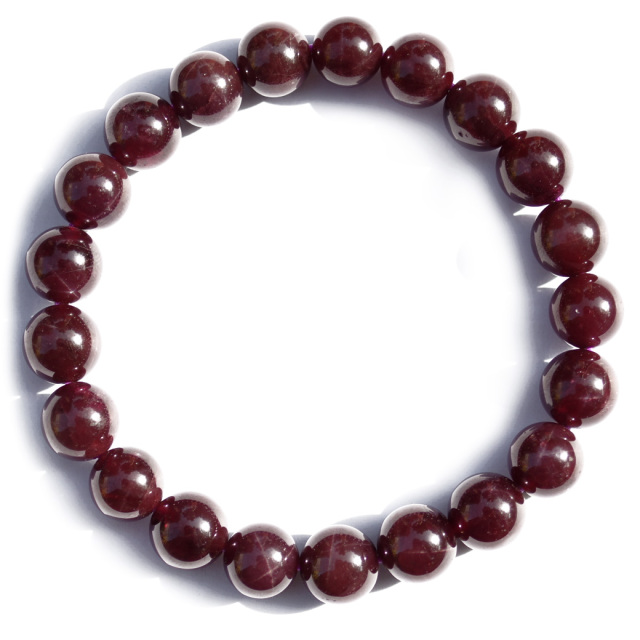 スターガーネット ブレスレット 9mm AAA ブラジル産 1月 誕生石 柘榴石 天然石 パワーストーン 母の日 プレゼント ギフト 贈り物