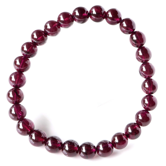 ロードライト ガーネット ブレスレット AAA スリランカ産 柘榴石 1月 誕生石 天然石 パワーストーン garnet 