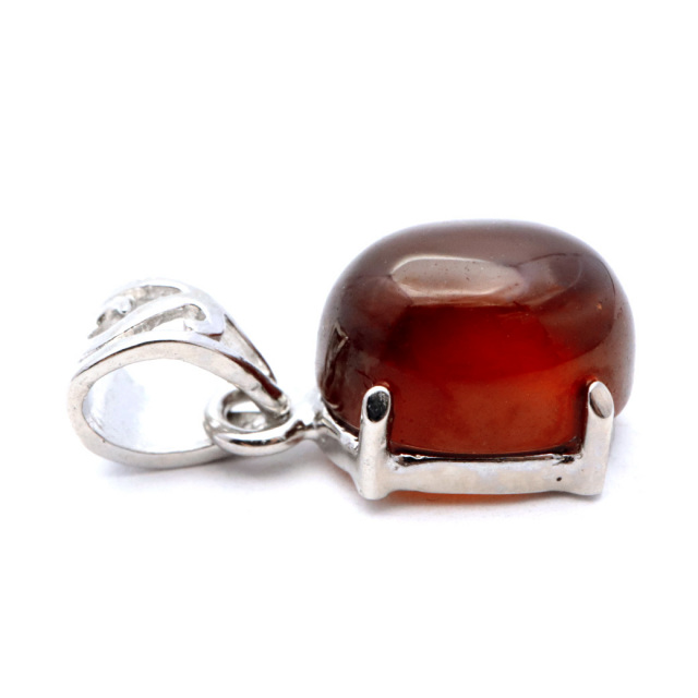 ガーネット ネックレス オレンジ 天然石 ペンダント Silver925 柘榴石 パワーストーン 1月 誕生石 garnet