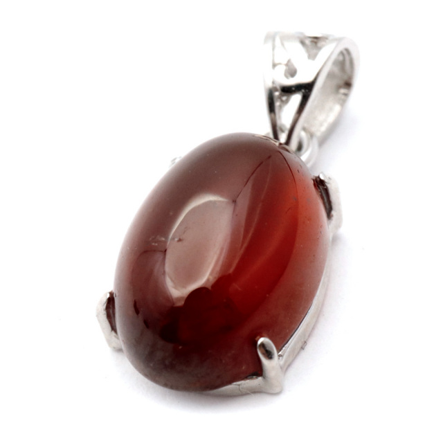 ガーネット ネックレス オレンジ 天然石 ペンダント Silver925 柘榴石 パワーストーン 1月 誕生石 garnet