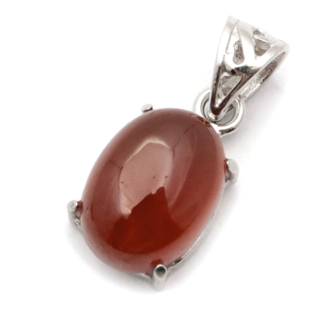 ガーネット ネックレス オレンジ 天然石 ペンダント Silver925 柘榴石 パワーストーン 1月 誕生石 garnet