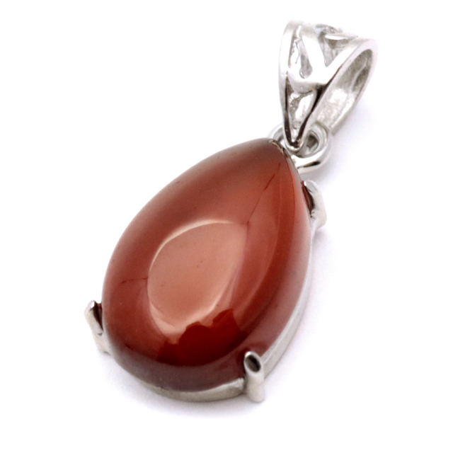ガーネット ネックレス オレンジ 天然石 ペンダント Silver925 柘榴石 パワーストーン 1月 誕生石 garnet