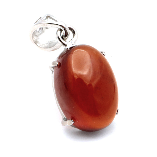 ガーネット ネックレス オレンジ 天然石 ペンダント Silver925 柘榴石 パワーストーン 1月 誕生石 garnet
