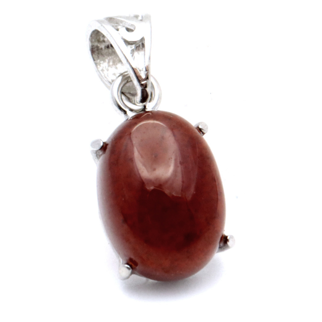 ガーネット ネックレス オレンジ 天然石 ペンダント Silver925 柘榴石