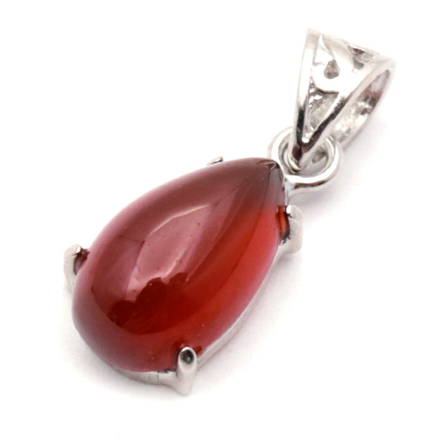 ガーネット ネックレス オレンジ 天然石 ペンダント Silver925 柘榴石 パワーストーン 1月 誕生石 garnet