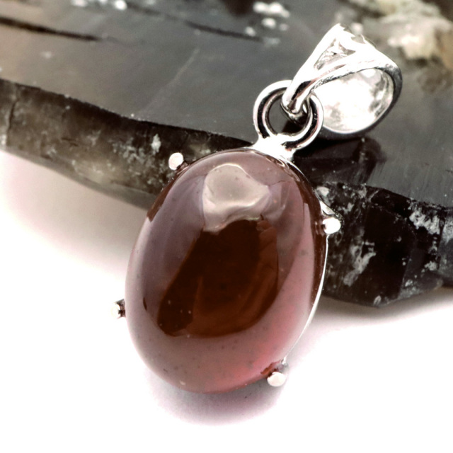 ガーネット ネックレス オレンジ 天然石 ペンダント Silver925 柘榴石 パワーストーン 1月 誕生石 garnet