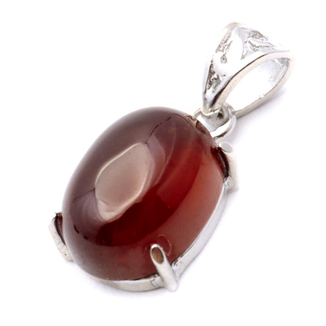ガーネット ネックレス オレンジ 天然石 ペンダント Silver925 柘榴石 パワーストーン 1月 誕生石 garnet