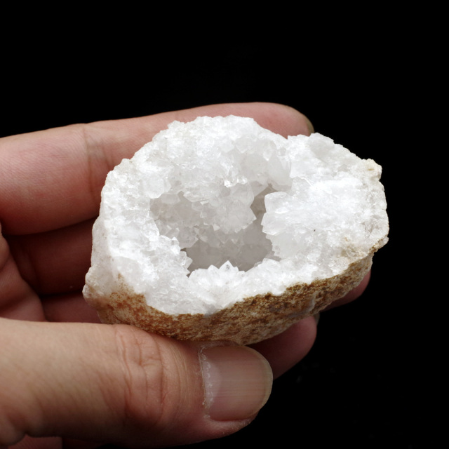 水晶 カルサイト 割れていない ジオード 晶洞 原石 モロッコ・スマラ産 パワーストーン 天然石 ドーム ガチャ おまかせ発送