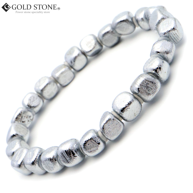 ギベオン 隕石 ラフタンブル ブレスレット 宇宙から来た鉱物