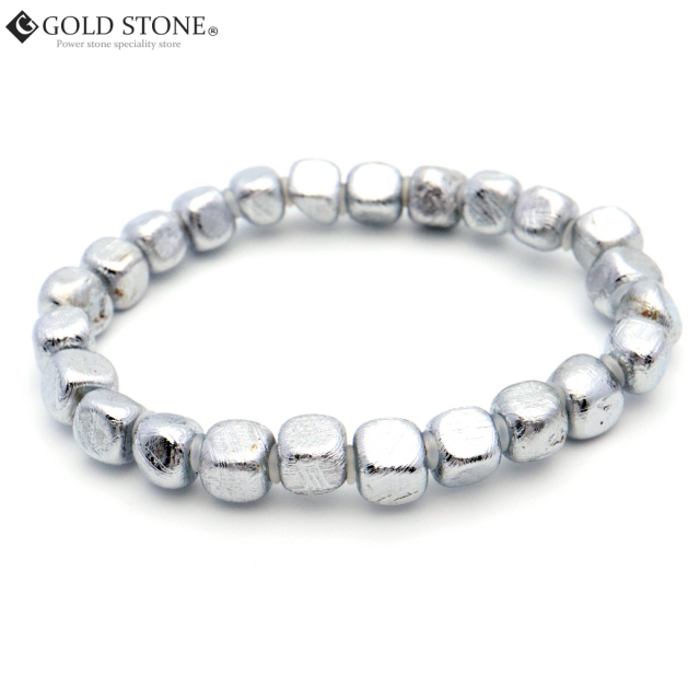 ギベオン 隕石 ラフタンブル ブレスレット 宇宙から来た鉱物