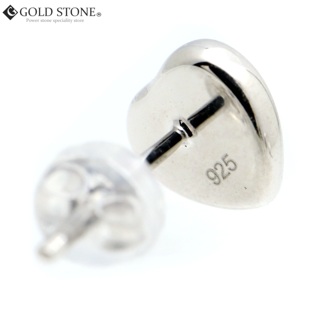 ギベオン 隕石 ピアス レディース ハート シルバー 宇宙から来た鉱物 両耳用 シルバー925