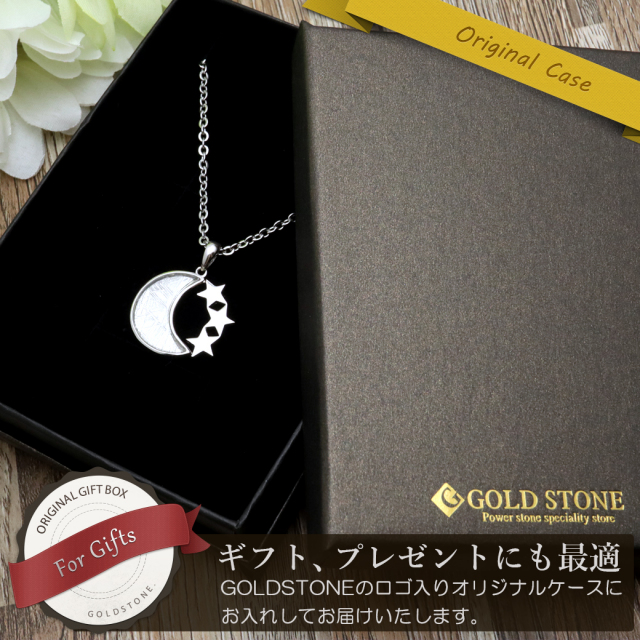 ギベオン 隕石 三日月 スター ネックレス 天然石 ペンダント Silver925 メテオライト パワーストーン