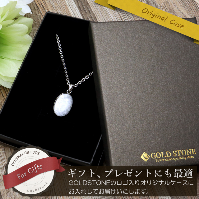 ギベオン ネックレス 天然石 ペンダント オーバル型 隕石 メテオライト 宇宙 Silver925 チェーン付き