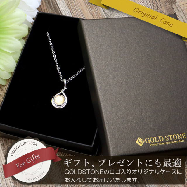 ギベオン ネックレス 天然石 ペンダント 隕石 メテオライト 宇宙 Silver925 チェーン付き ゴールド
