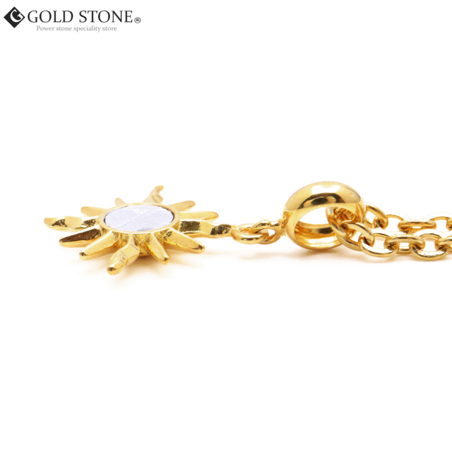 ギベオン 隕石 ペンダント ナミビア産 太陽型 Silver925 ステンレス