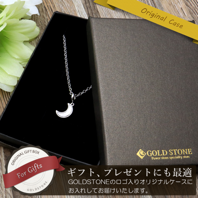 ギベオン 隕石 ネックレス 天然石 ペンダント シルバー ナミビア産 月 モチーフ Silver925 パワーストーン