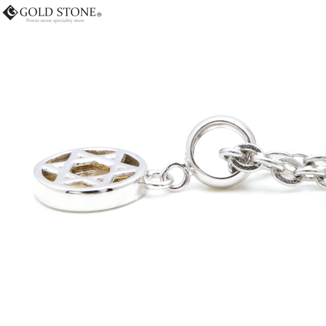 ギベオン 隕石 ネックレス 天然石 ペンダント ゴールド ナミビア産 六芒星 Silver925 パワーストーン