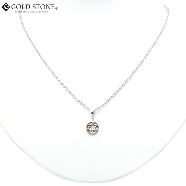 ギベオン 隕石 ネックレス 天然石 ペンダント ゴールド ナミビア産 六芒星 Silver925 パワーストーン