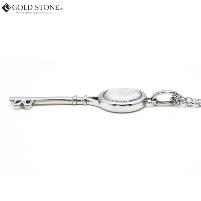 ギベオン 隕石 ネックレス 天然石 ペンダント 鍵 キー モチーフ ナミビア産 六芒星 Silver925 パワーストーン