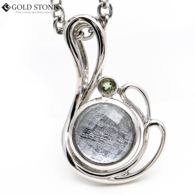 ギベオン 隕石 ネックレス 天然石 ペンダント シルバー ナミビア産 モルダバイト 1石付き Silver925 パワーストーン