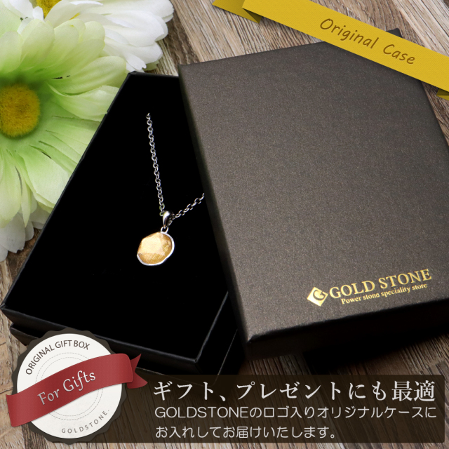 ギベオン 隕石 ネックレス 天然石 ペンダント ゴールド ナミビア産 六芒星 Silver925 パワーストーン